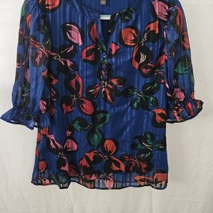 Kate & Mallory Multicolor Floral Blouse